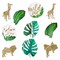 24 Piece Hanging 3D Jungle Safari Theme Party Decorations for Wild One Jungle Birthday Party Supplies (6-7 In)